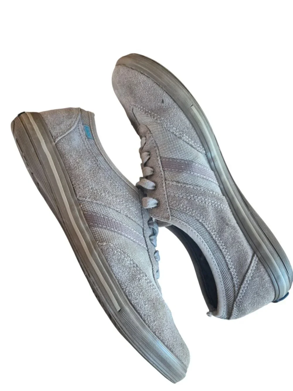 Keds Champion Beige Suede & Canvas Sneakers Size 7.5